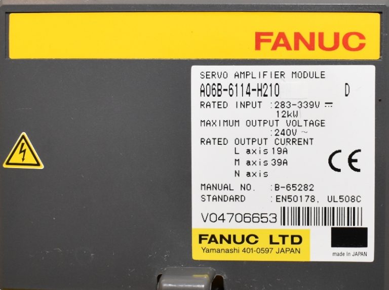 A06B-6114-H210 Servo Amplificador reacondicionada