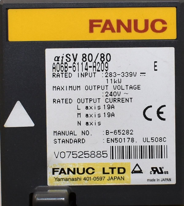 A06B-6114-H209 Servo Amplificador reacondicionada